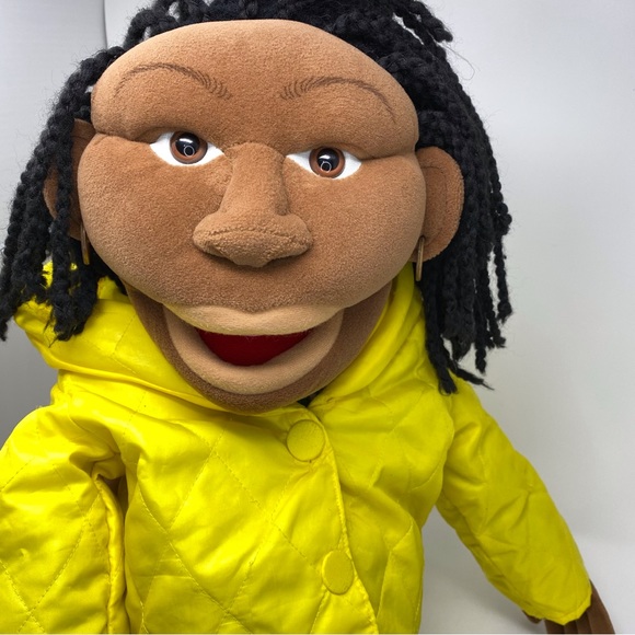 African American Full Body Hand Puppet Ventriloquist Black Puppet 28" Cute - Picture 5 of 12
